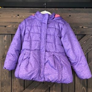 EUC Girls Puffer Jacket 5 Purple